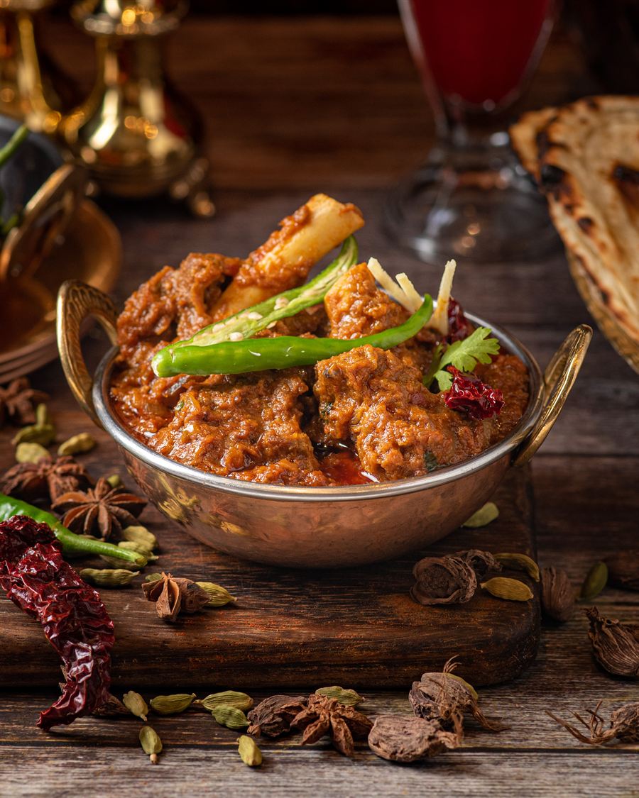 Lamb Rogan Josh in a deep Kashmiri sauce
